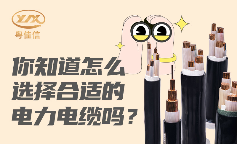 你知道怎么選擇合適的電力電纜嗎？