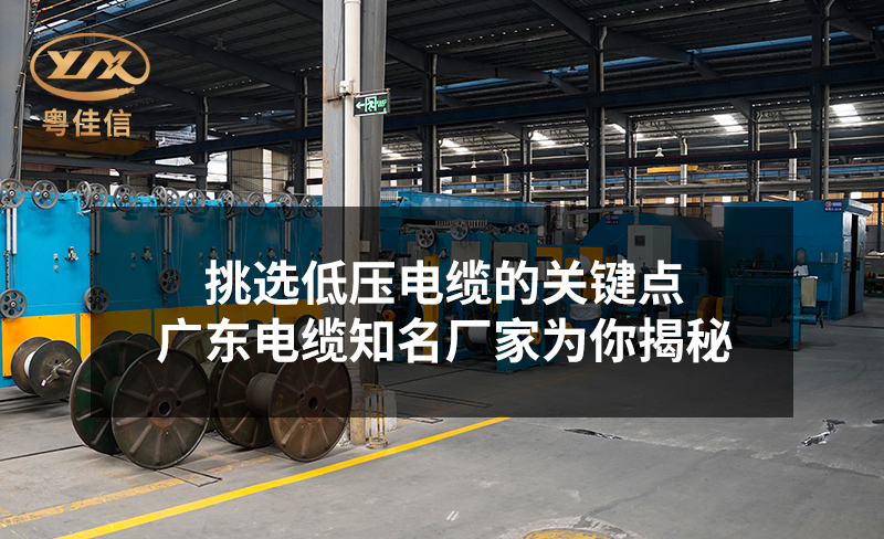 挑選低壓電纜的關鍵點，廣東電纜知名廠家粵佳信為你揭秘