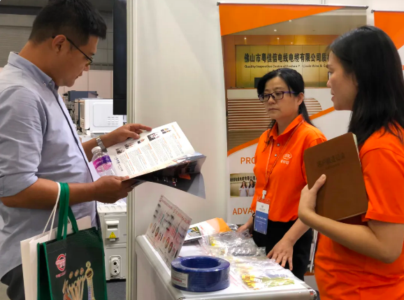 電力電纜知名廠家粵佳信公司精彩亮相2024中國機(jī)電產(chǎn)品（新加坡）品牌展覽會(huì)